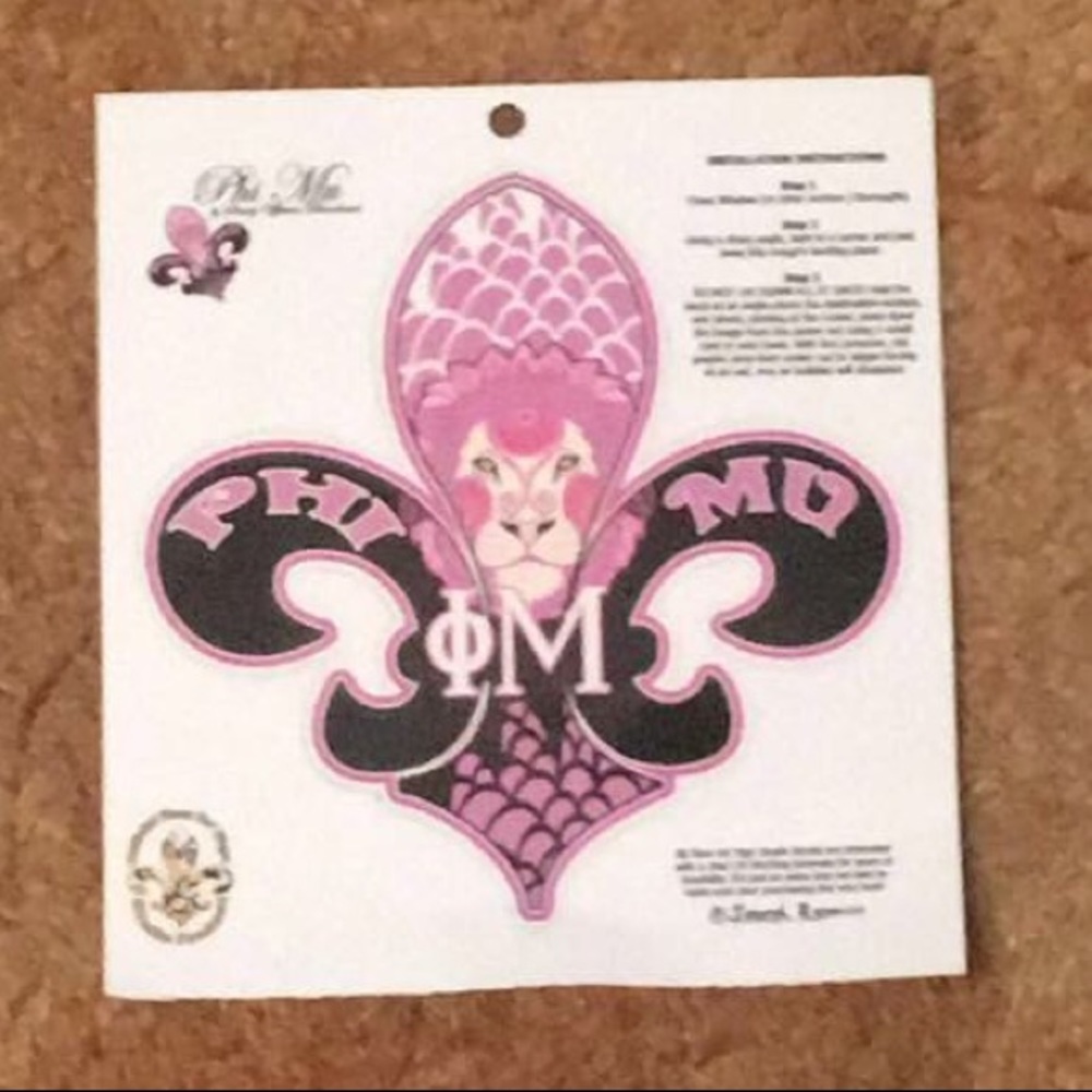 Phi Mu Fleur de Lis Decal